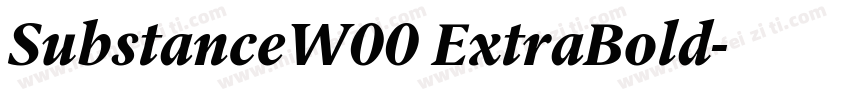 SubstanceW00 ExtraBold字体转换